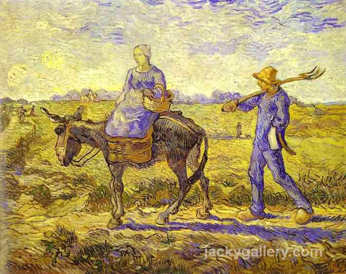 Morning, Going to Work, Van Gogh painting